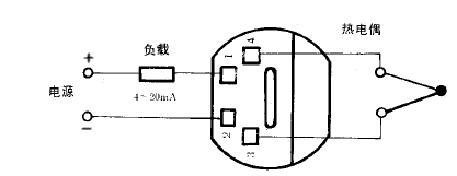 SBWR-2280/130熱電偶一體化溫度變送器接線圖