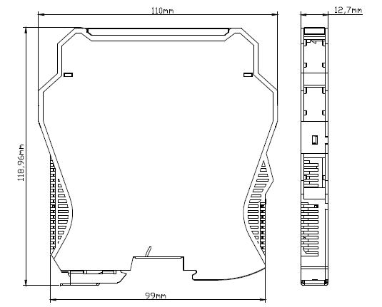 SBWZ-2460D導(dǎo)軌安裝熱電阻溫度變送器安裝圖片